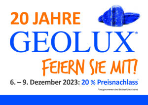 20 Jahre GEOLUX - Feiern Sie mit!